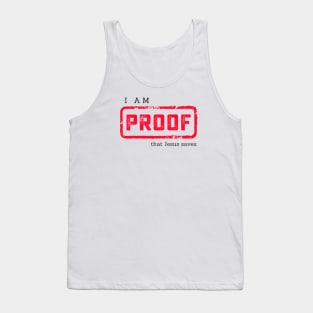 I am Proof that Jesus Saves Christian Graphic Tank Top